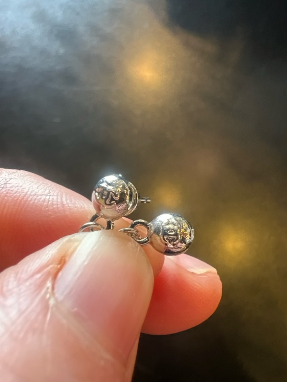 CHANEL Gold Double-C Drop Earrings with Multicolor Crystals - Picture 9 of 15